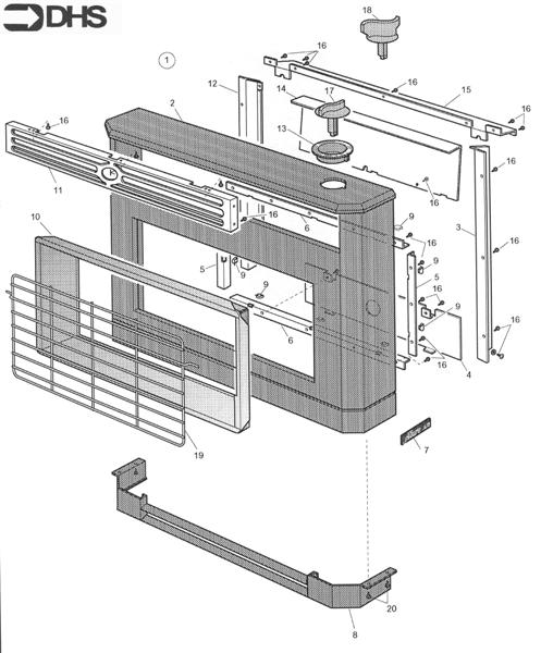 Exploded Diagram for CASING ALLURE