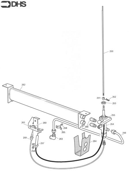 Exploded Diagram for GAS ARRANGEMENT 08 98
