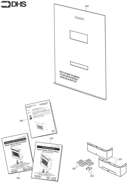 Exploded Diagram for PLATE, FITTINGS AND LITERATURE