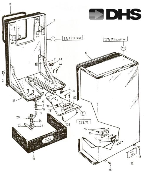 Exploded Diagram for CASING ASSEMBLY