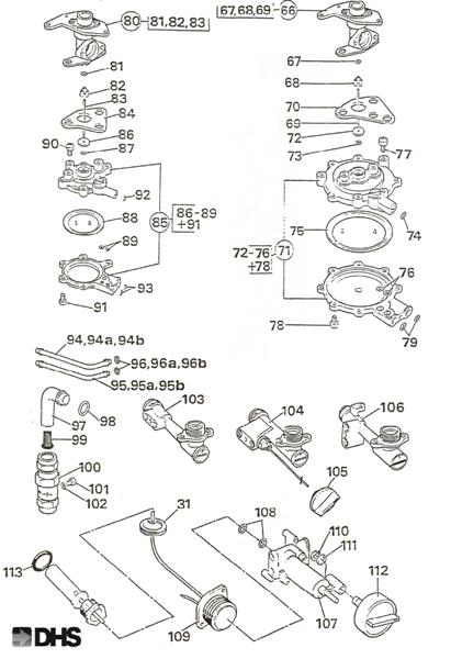 Exploded Diagram for DIAPHRAGM ASSEMBLY