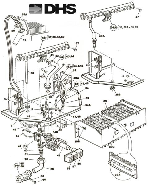 Exploded Diagram for BURNER & CONTROL ASSEMBLY