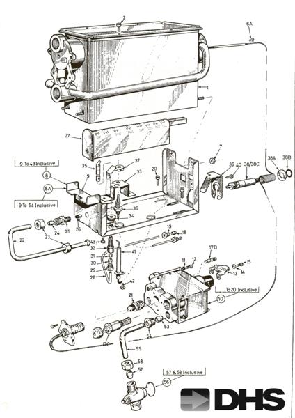Exploded Diagram for HEAT EXCHANGER & BURNER ASSEMB