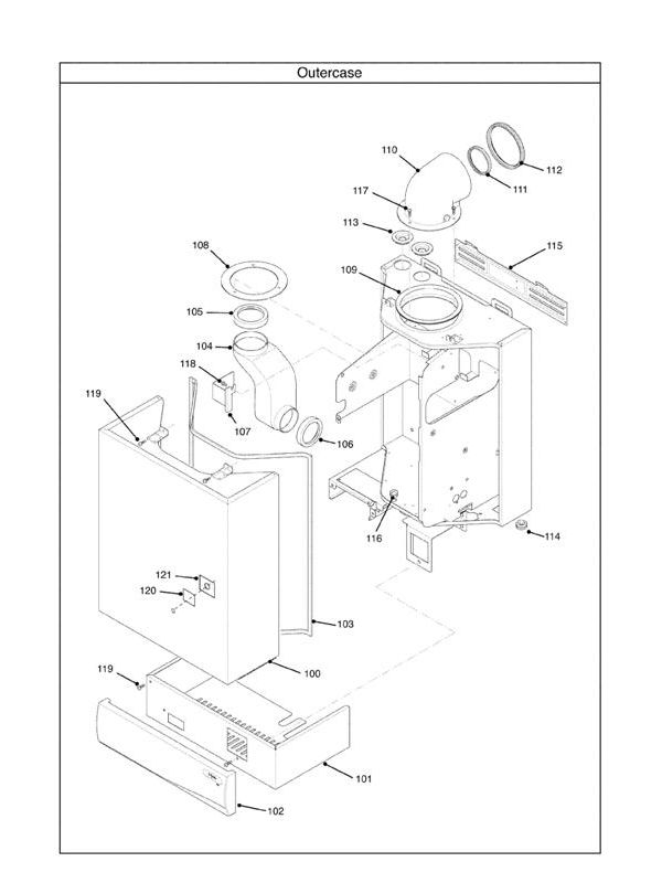 Exploded Diagram for OUTER CASE