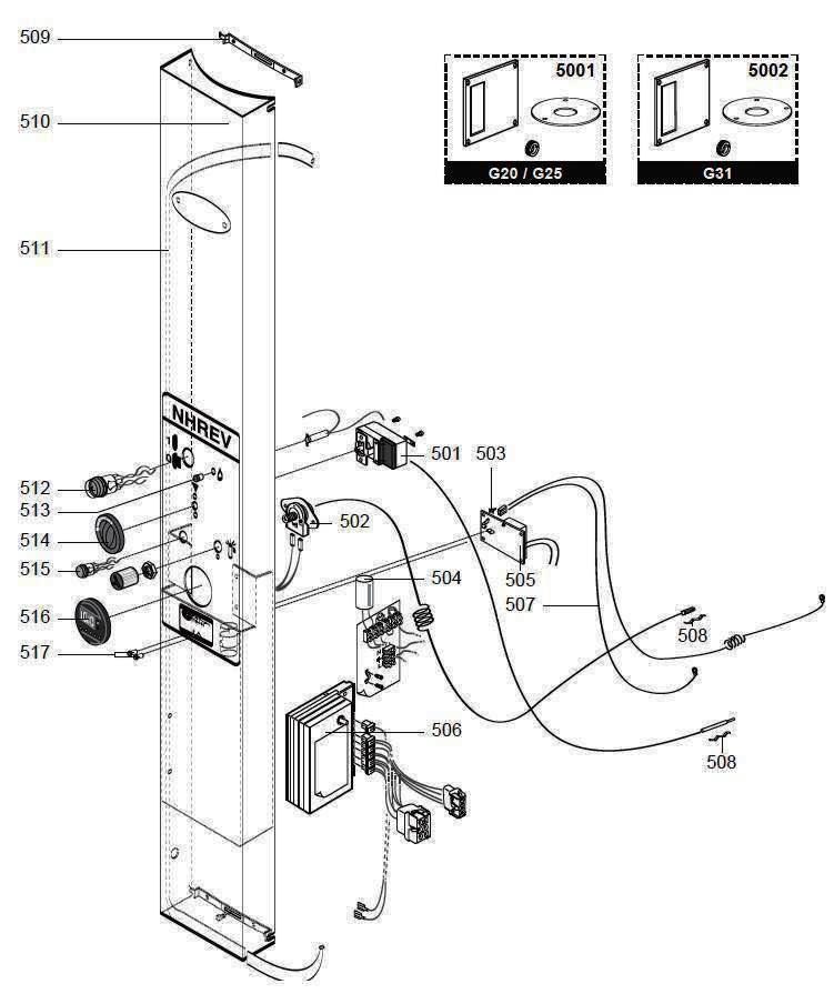 Exploded Diagram for CONTROL PANEL