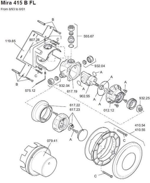 Exploded Diagram for ALL PARTS
