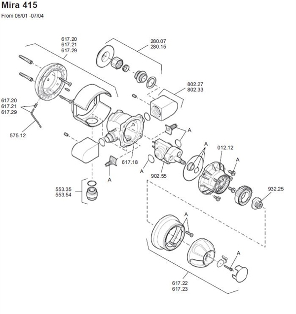 Exploded Diagram for ALL PARTS