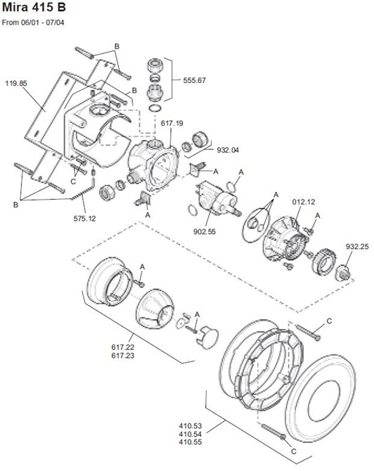 Exploded Diagram for ALL PARTS
