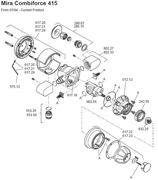 Exploded Diagram for ALL PARTS