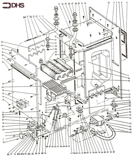 Exploded Diagram for BOILER ASSEMBLY