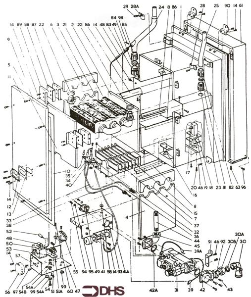 Exploded Diagram for BOILER ASSEMBLY