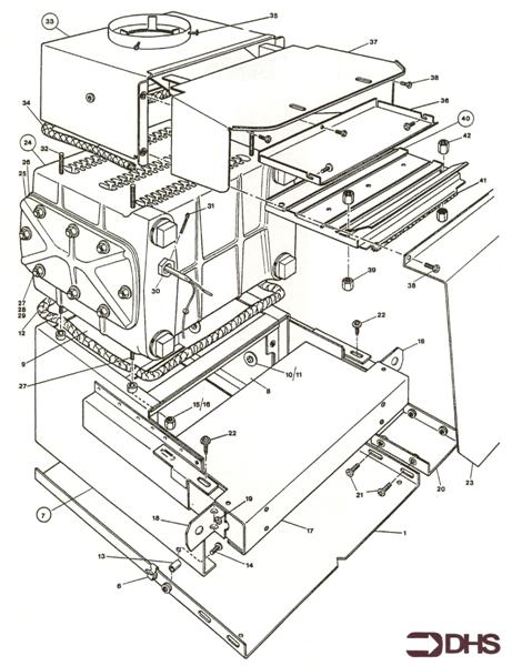 Exploded Diagram for COMB. CHAMBER