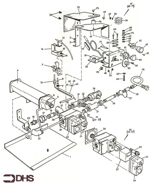 Exploded Diagram for NATURAL GAS ASSY