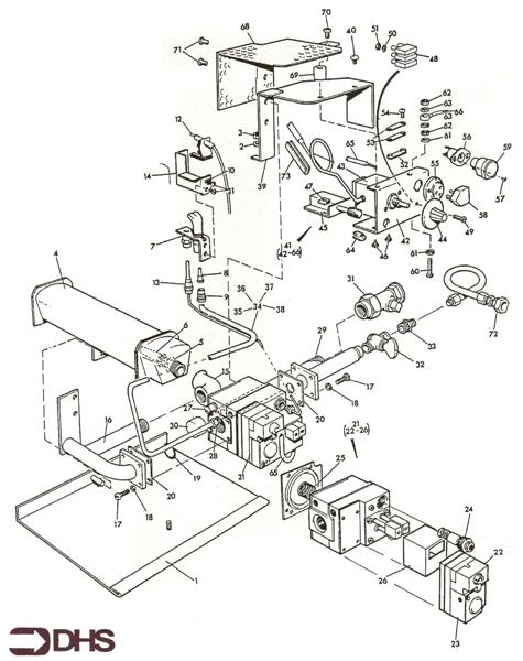 Exploded Diagram for NATURAL GAS ASSY - FLANGE MOUN