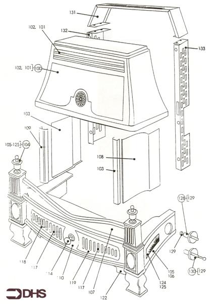 Exploded Diagram for OUTER CASING ASSY