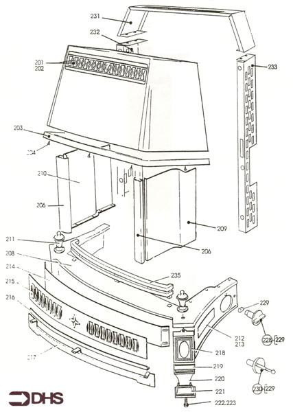 Exploded Diagram for PANELS AND GRILLES