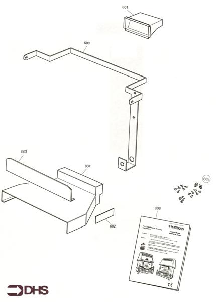 Exploded Diagram for BACK PLATE AND FITTINGS