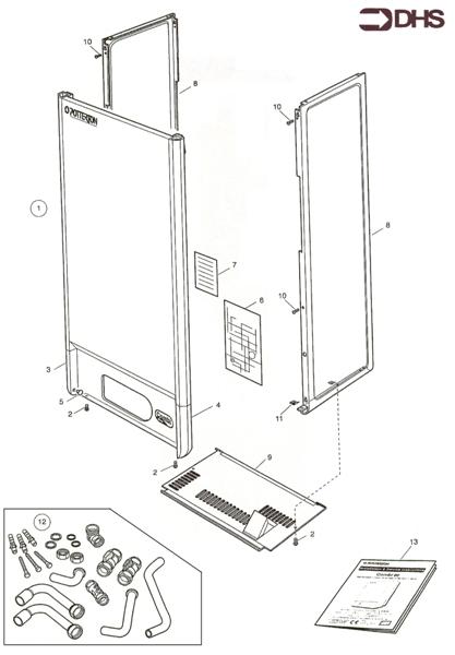 Exploded Diagram for OUTER CASING ASSY