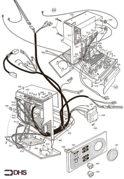 Exploded Diagram for CONTROL ASSY