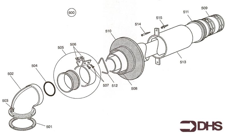Exploded Diagram for FLUE KIT