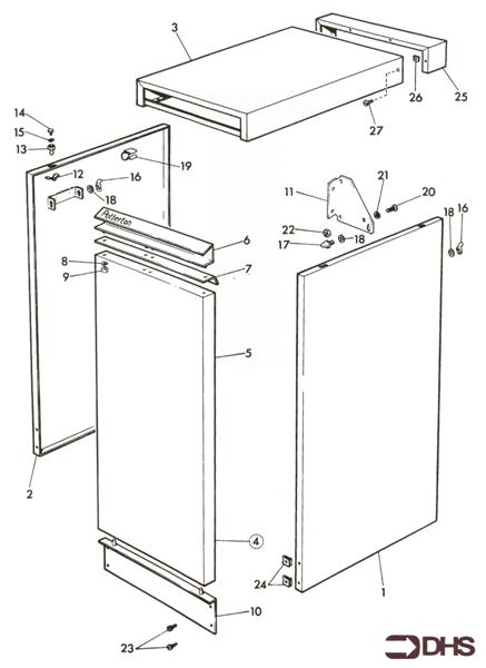Exploded Diagram for CASING ASSY - LIFT OFF