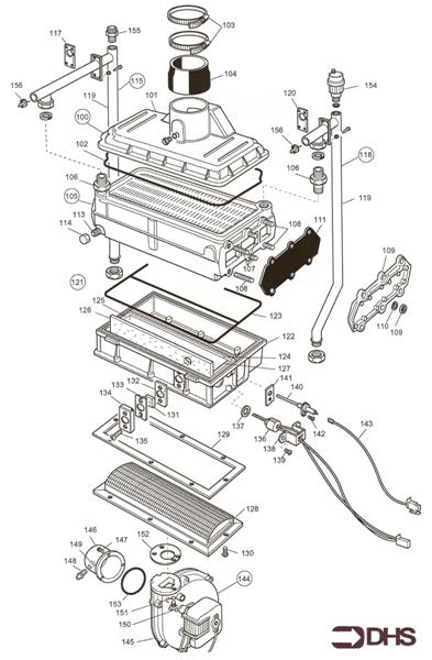 Exploded Diagram for BOILER ASSY