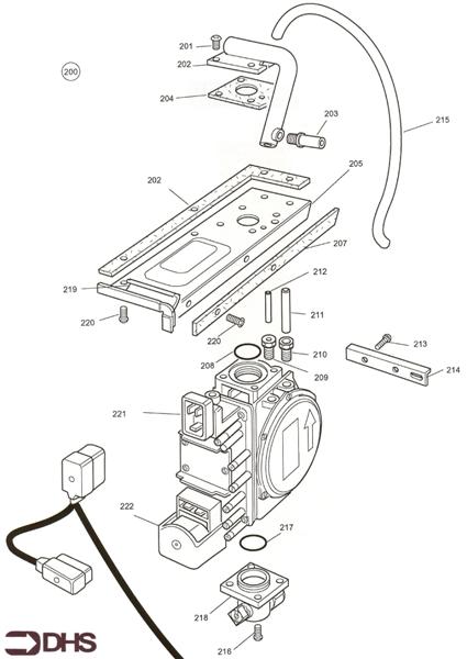 Exploded Diagram for GAS ARRANGEMENT
