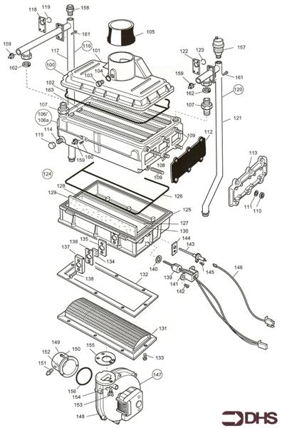 Exploded Diagram for BOILER ASSY