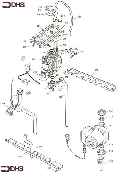 Exploded Diagram for GAS ASSY