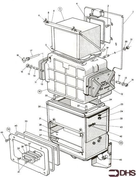Exploded Diagram for FLUEHOOD/ COMBUSTION CHAMMBER
