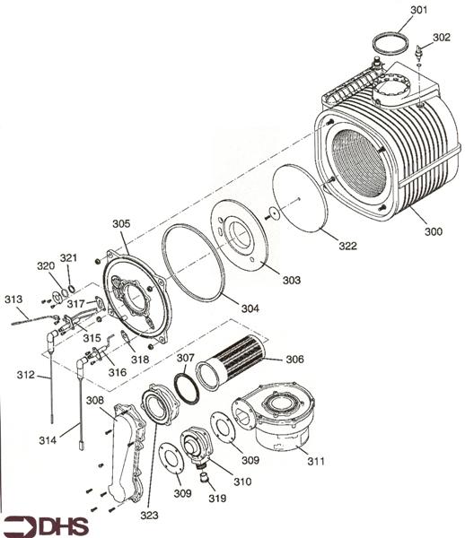 Exploded Diagram for HEAT EXCH
