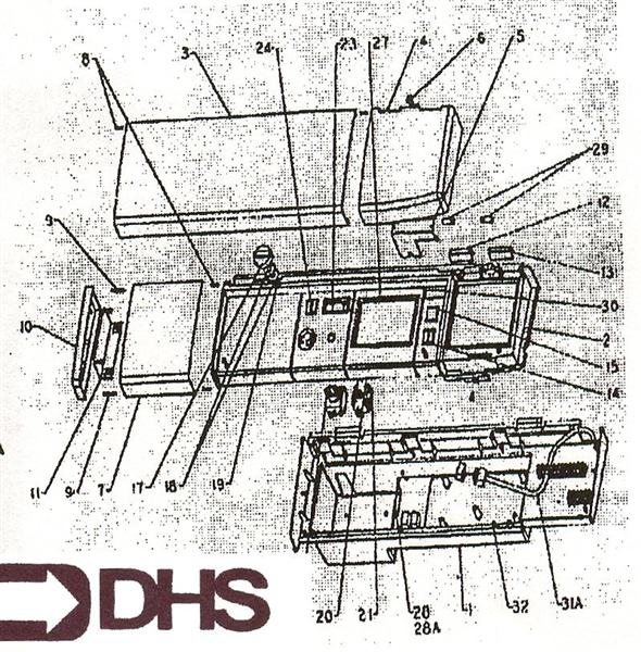 Exploded Diagram for CONTROL PANEL LE