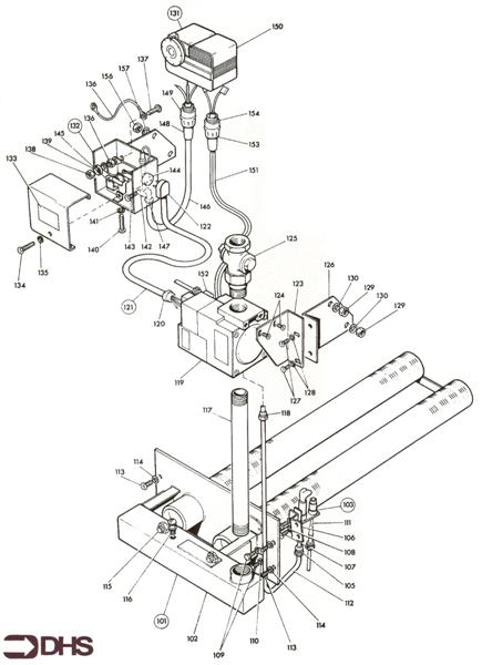 Exploded Diagram for GAS & CONTROL MODULE ASSY