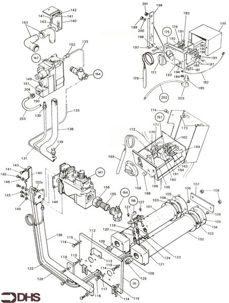 Exploded Diagram for GAS & CONTROL MODULE ASSY