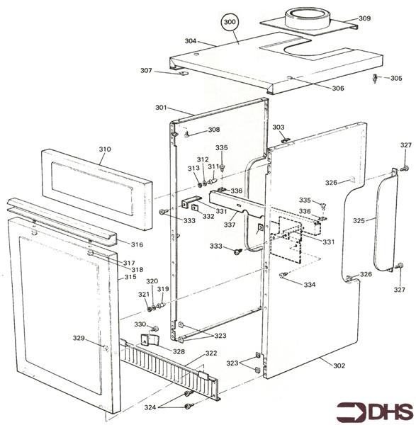 Exploded Diagram for CASING ASSY KF2