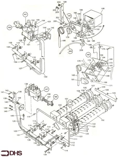 Exploded Diagram for GAS & CONTROL MODULE ASSY