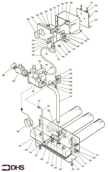 Exploded Diagram for GAS & CONTROL MODULE ASSY