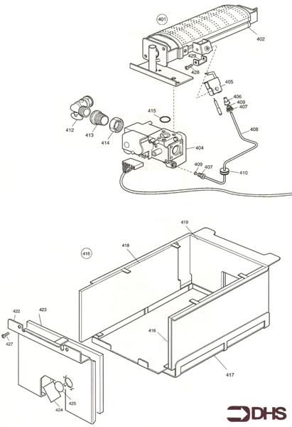 Exploded Diagram for GAS/ COMB ASSY
