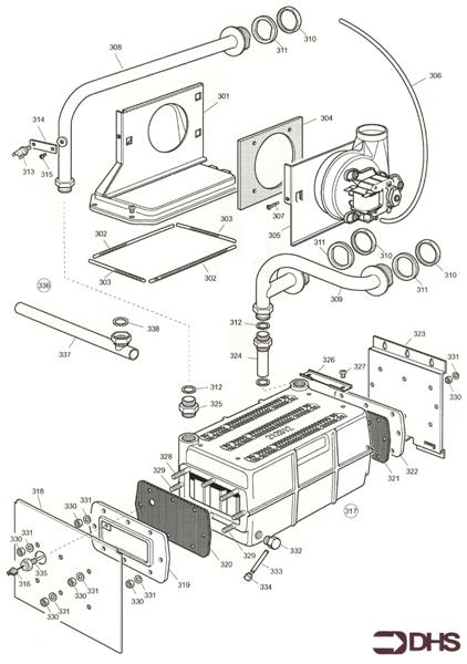 Exploded Diagram for BURNER/ COMB. & GAS ASSY