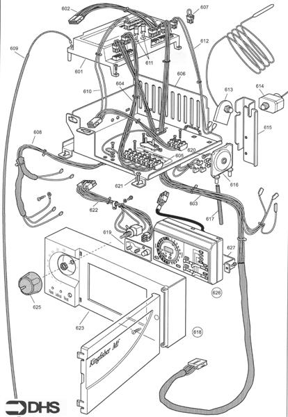 Exploded Diagram for CONTROL ASSY - CF/RS WITH PROG