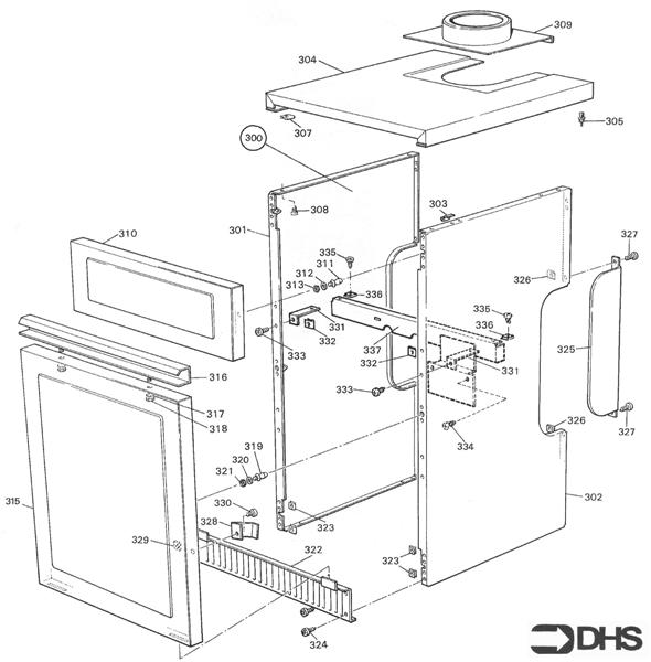 Exploded Diagram for CASING ASSY KF2