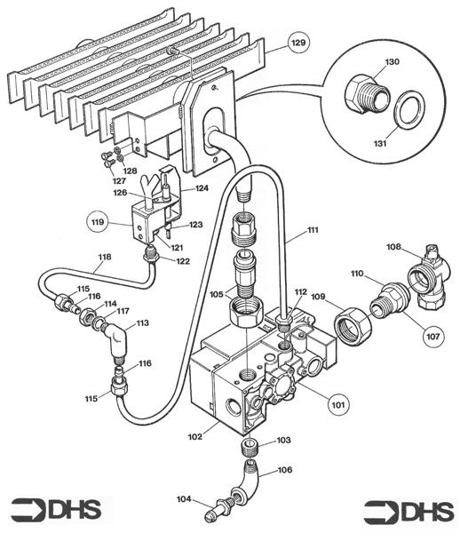 GAS CONTROL - BURNER ASSY logo