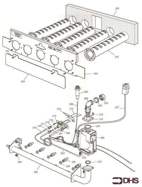 Exploded Diagram for BURNER ASSY