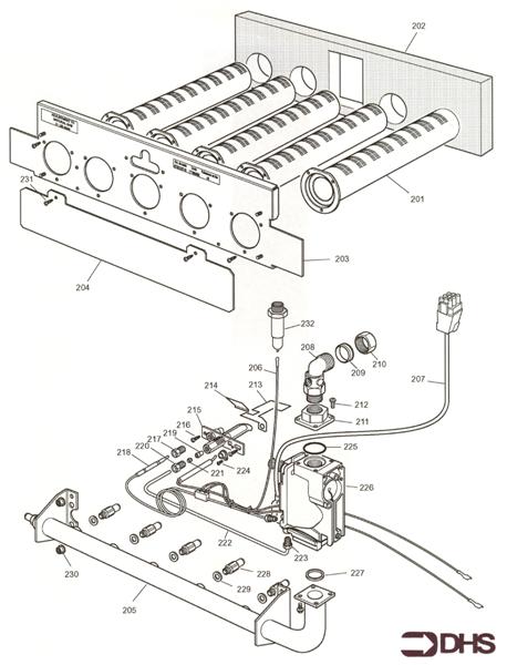 Exploded Diagram for BURNER ASSY