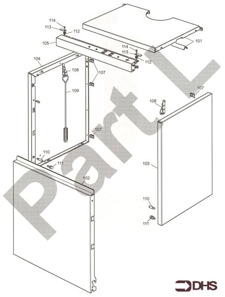 Exploded Diagram for CASING ASSY