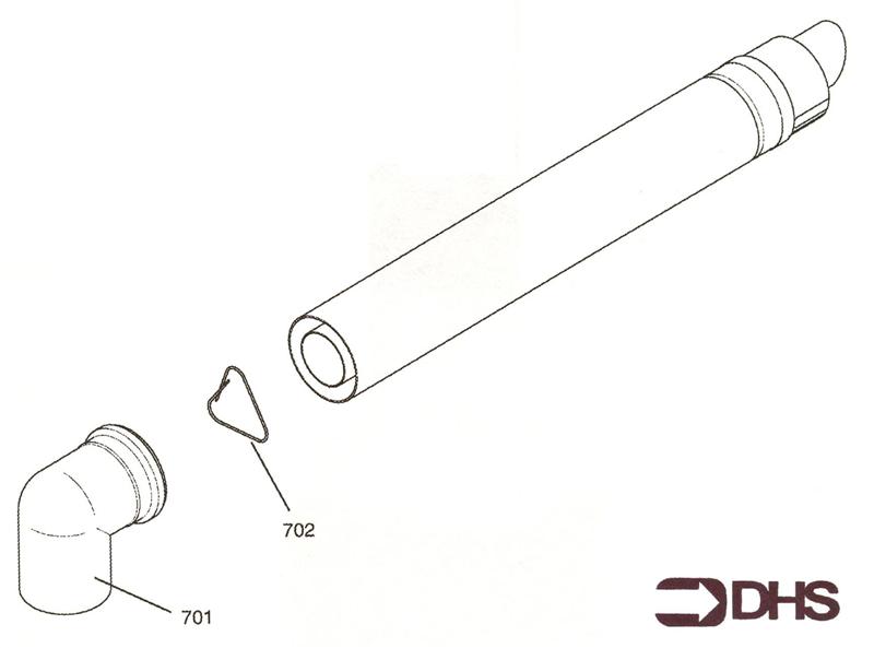 Exploded Diagram for STANDARD FLUE KIT