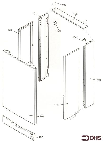 Exploded Diagram for CASING ASSY