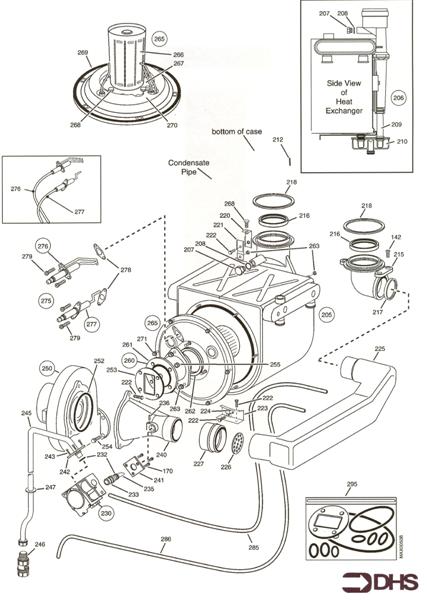 Exploded Diagram for HEAT ENGINE GAS VALVE FAN