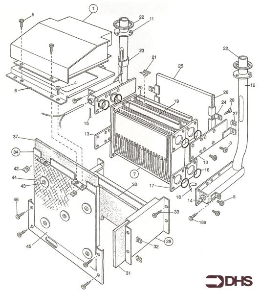 Exploded Diagram for BOILER ASSY