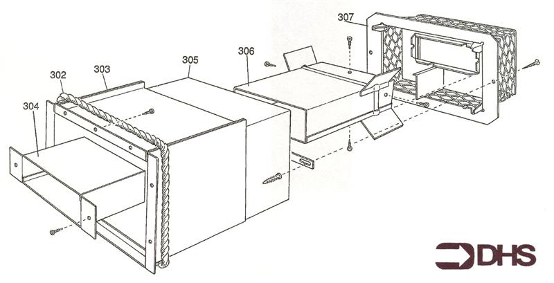 Exploded Diagram for BALANCED FLUE DUCT ASSY